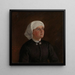 portret van Elseberg Herrestvedt - Adolph Tidemand — ingelijst kunstwerk aan de muur
