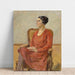 Reproductie van het schilderij portret van Olga Neuberg - Max Liebermann