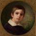 Portret van de kindertijd van Ferdynand Radziwi - Johannes Samuel Otto — gepresenteerd in een interieur