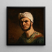 portret van een Calabrees - Jacques-Raymond Brascassat — ingelijst kunstwerk aan de muur