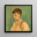Portrait of a Boy - Bernard Meninsky — framed artwork on a wall
