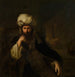 Portret van een man in oosterse kleding - Christian Wilhelm Ernst Dietrich — weergave van het kunstwerk