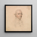 Portrait of a young man captured on the spot, turned to the right - John Smart — framed artwork on a wall