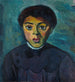 Portret van een meisje - Alexander Kanoldt — weergave van het kunstwerk
