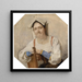 Portret van een Italiaanse - Carl Probst — ingelijst kunstwerk aan de muur