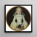 Portrait of a Lady - François Clouet — framed artwork on a wall