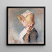Portrait Painting of a Lady - Jenny Nyström — framed artwork on a wall