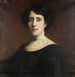 Portret van een dame met kanten kraag - Franz von Stuck — weergave van het kunstwerk