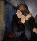 Portret van een vrouw - Alvar Cawn — weergave van het kunstwerk