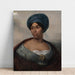 Reproduction of the painting Portrait of a woman with a blue turban - Eugène Delacroix