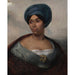 Reproduction of the painting Portrait of a woman with a blue turban - Eugène Delacroix