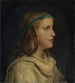 Portret van een meisje in profiel - Albert Anker — weergave van het kunstwerk