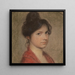 Portret van een jonge vrouw - Hermann Hanaczek — ingelijst kunstwerk aan de muur