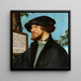 Portret van Bonifacius Amerbach - Hans Holbein de Jonge — ingelijst kunstwerk aan de muur