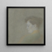 portret van Dora Herzberg - Hendrik Godfried Icke — ingelijst kunstwerk aan de muur