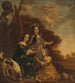 Portret van Geertruyt Margriet en Anna Delff, de dochters van de kunstenaar - Portret van drie kleine meisjes in een landschap - Jacob Willemsz Delff de Jonge — weergave van het kunstwerk