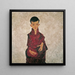 Portret van Herbert Reiner - Egon Schiele — ingelijst kunstwerk aan de muur