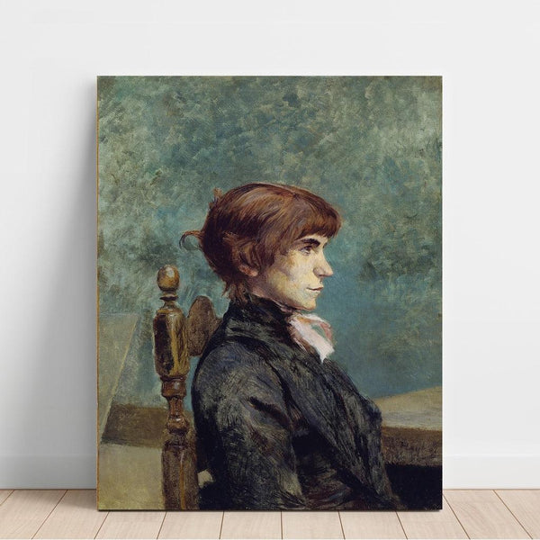 Reproductie van het schilderij portret van Jeanne Wenz - Henri de Toulouse-Lautrec