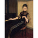 Reproductie van het schilderij Portret van Jonkvrouwe Maria Francisca Louisa Dommer van Poldersveldt - Fernand Khnopff