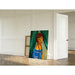 Reproductie van het schilderij portret van Marguerite Gros, zuster van mevrouw Renée Kisling - Moïse Kisling