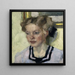 Portret van Mina Hasch - Leo Putz — ingelijst kunstwerk aan de muur