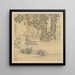 portret van Zhongqing in een landschap - Chen Hongshou — ingelijst kunstwerk aan de muur