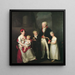 Familieportret van de handelaar uit Lübeck Marc André Souchay 1759-1814, zijn vrouw Cornelia 1765-1838 en hun kinderen - Friedrich Carl Gröger — ingelijst kunstwerk aan de muur