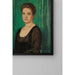 Reproductie van het schilderij van een vrouwenportret (Martha Butzer) - Franz von Stuck