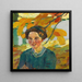 Portret van jonge vrouw - Leo Putz — ingelijst kunstwerk aan de muur