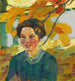 Portret van jonge vrouw - Leo Putz — weergave van het kunstwerk