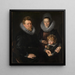 Portret van de Brusselse goudsmid Robert Staes, zijn vrouw Anna en hun zoon Albert - Peter Paul Rubens — ingelijst kunstwerk aan de muur