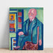 Reproductie van het schilderij portret van dokter Carl Hagemann - Ernst Ludwig Kirchner