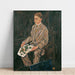 Portret van Dr. Franz Martin Haberditzl van Egon Schiele — wandpresentatie van het kunstwerk