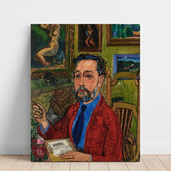 Reproductie van het schilderij van het portret van de dichter Joachim Gasquet - Raoul Dufy