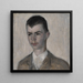 portret van de broer van de kunstenaar Svend Hammershøi - Vilhelm Hammershøi — ingelijst kunstwerk aan de muur