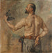 Portret van de beeldhouwer Friedrich - Lovis Corinth — weergave van het kunstwerk