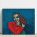 Reproductie van het schilderij Portret van een vrouwelijk persoon - Karl Wiener
