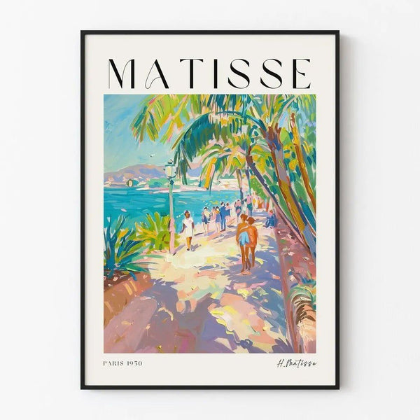Poster "Wandeling langs de Côte d'Azur" door Henri Matisse