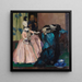Poupée blanche - Leo Putz — ingelijst kunstwerk aan de muur