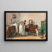 Vermaning - Caravaggio — ingelijst kunstwerk aan de muur