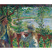 Reproductie van het schilderij bij het meer - Pierre-Auguste Renoir