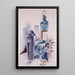 Hospitalité Painting - Preston Dickinson — framed artwork on a wall