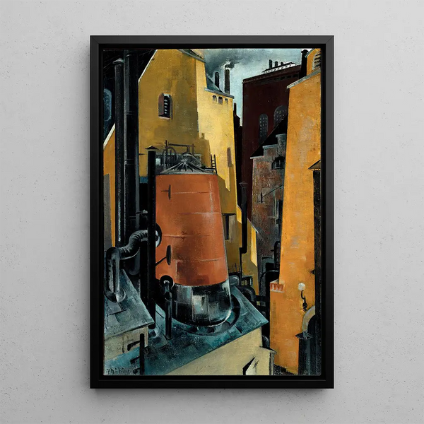 Industrial Painting - Preston Dickinson — framed artwork on a wall