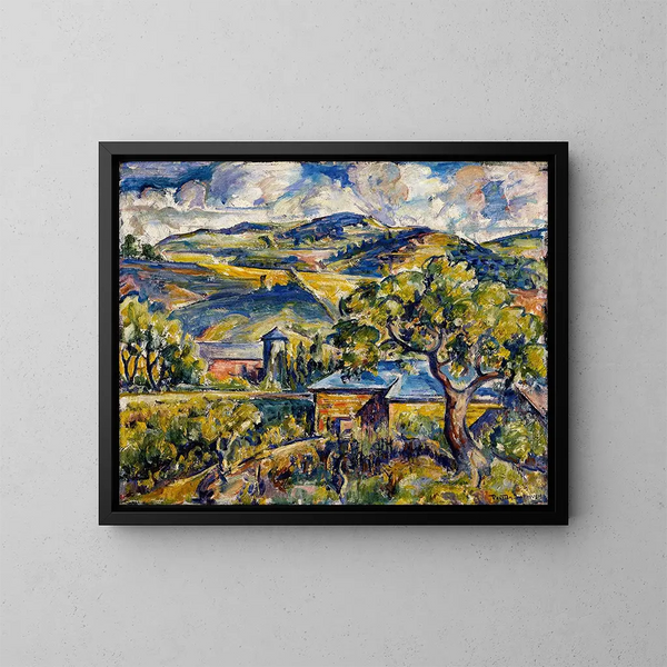 Landscape of Maine - Preston Dickinson — framed artwork on a wall