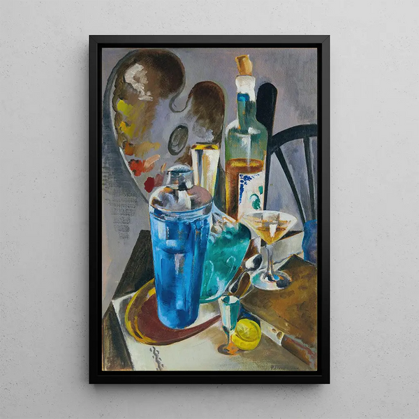 La table de l'artiste - Preston Dickinson — framed artwork on a wall
