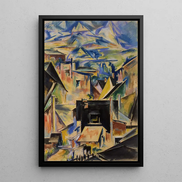 The Black House - Preston Dickinson — framed artwork on a wall