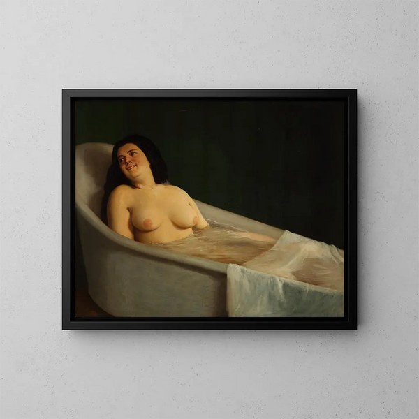 The Boat - Prilidiano Pueyrredón — framed artwork on a wall