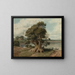 Landschap van de San Isidro-kust - Prilidiano Pueyrredón — ingelijst kunstwerk aan de muur