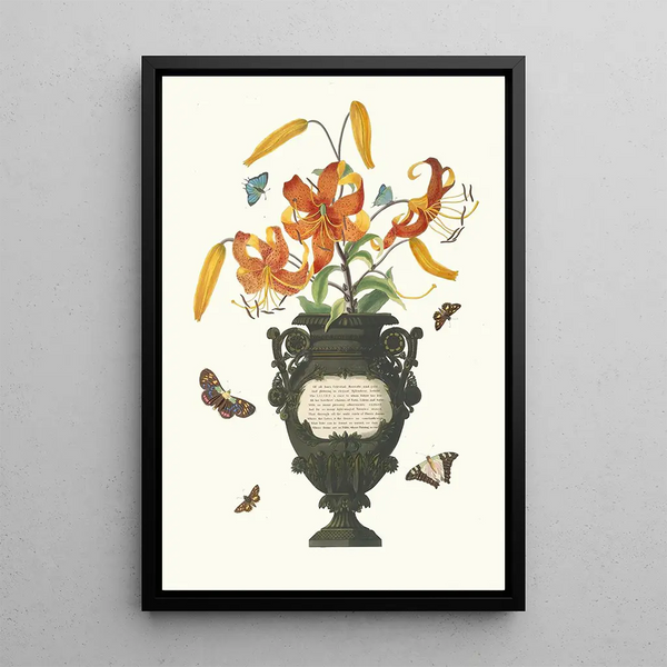 Lilium Tigrinum - Priscilla Susan Bury — framed artwork on a wall