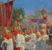 Processie van Fronleichnam in Neustift am Walde - Hans Larwin — weergave van het kunstwerk